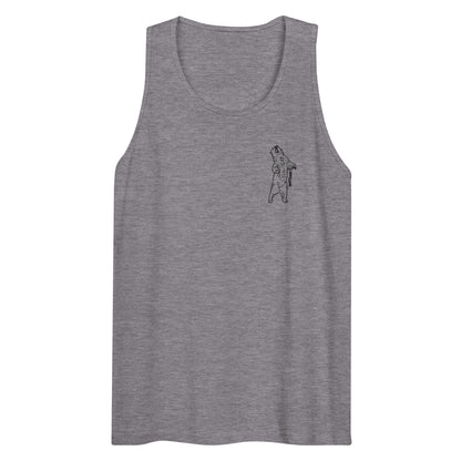 Men’s premium tank top - Embroidered Bear