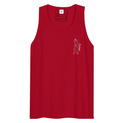 Men’s premium tank top - Embroiderd Bear