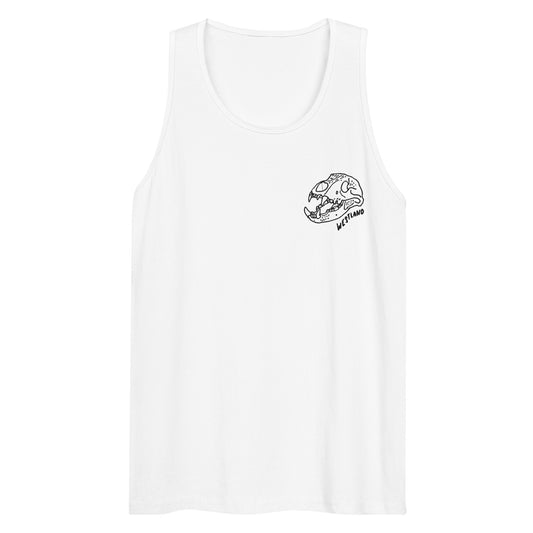 Men’s premium tank top - Embroidered Skull